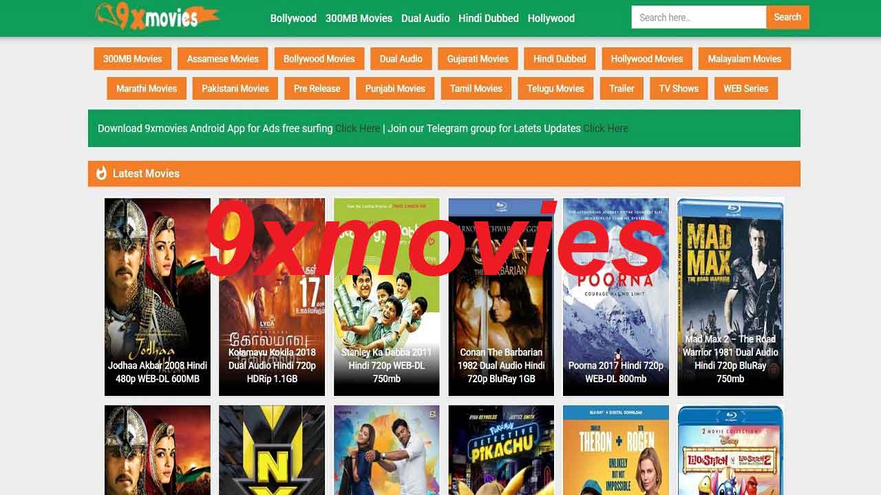 9xmovies Download Latest Bollywood, Hindi, Hollywood Tamil, Telugu, South Dubbed HD Movies & Webseries